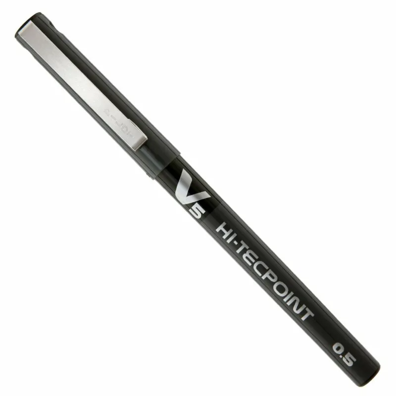 Täytekynä Pilot V-5 Hi-Tecpoint Musta 0,3 mm (12 osaa)