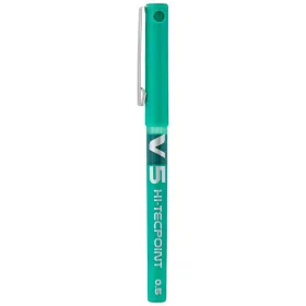 Ручка с жидкими чернилами Pilot V-5 Hi-Tecpoint Зеленый 0,3 mm (12 штук)