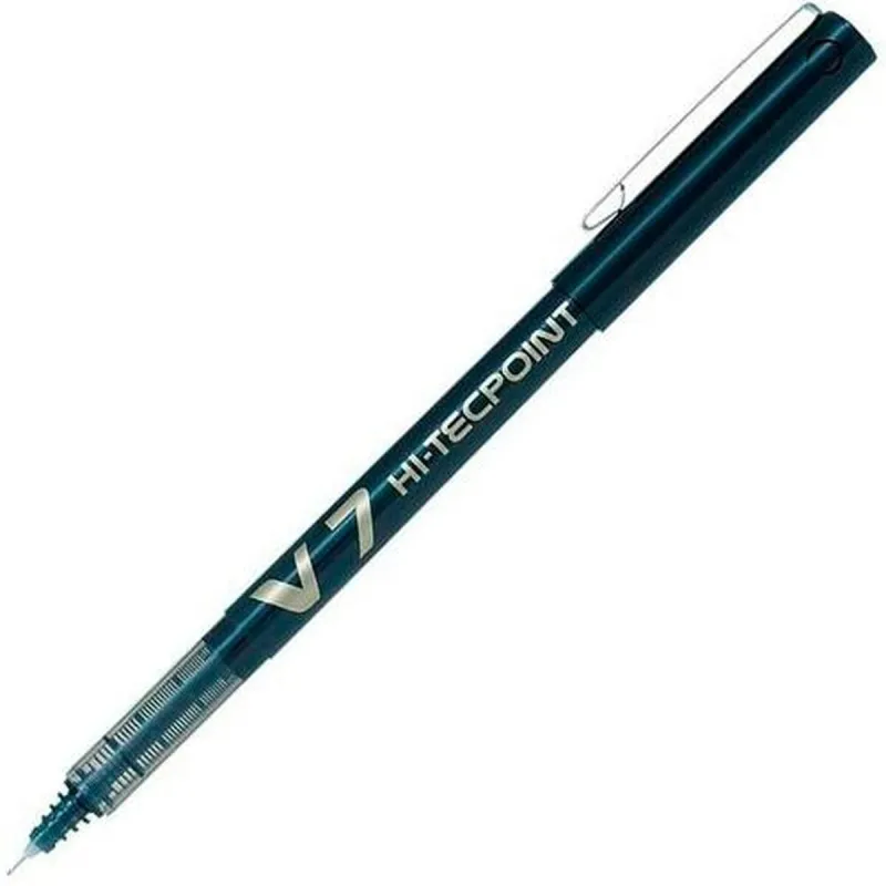 Šķidrās tintes pildspalva Pilot V-7 Hi-Tecpoint Melns 0,5 mm (12 gb.)