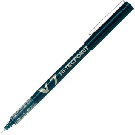 Ручка с жидкими чернилами Pilot V-7 Hi-Tecpoint Чёрный 0,5 mm (12 штук)