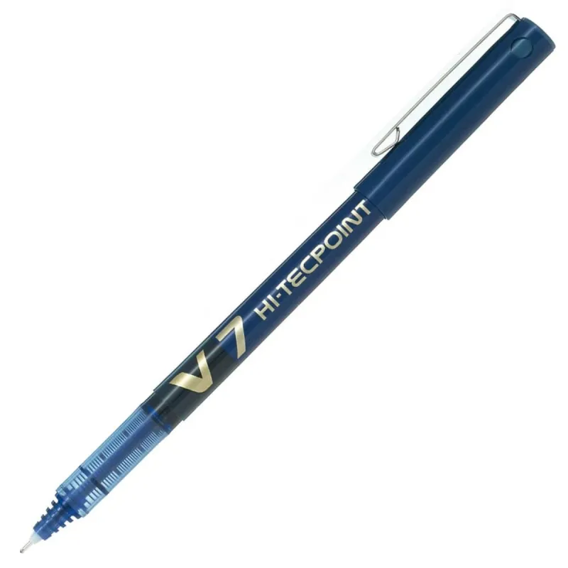 Šķidrās tintes pildspalva Pilot V-7 Hi-Tecpoint Zils 0,5 mm (12 gb.)