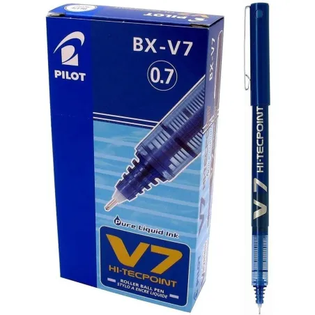 Täytekynä Pilot V-7 Hi-Tecpoint Sininen 0,5 mm (12 osaa)