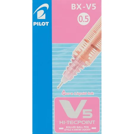 Rašiklis su skystu rašalu Pilot V-5 Hi-Tecpoint Rožinė 0,3 mm (12 vnt.)
