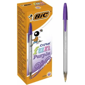 Набор ручек Bic Cristal Fun Пурпурный 1,6 mm (18 штук)