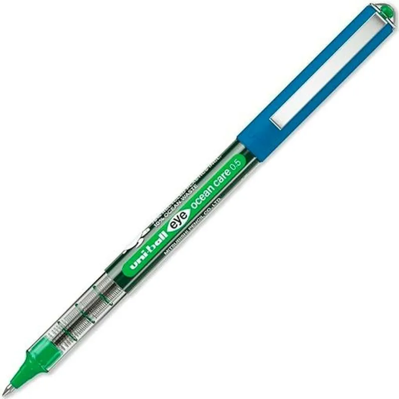 Ручка с жидкими чернилами Uni-Ball ROLLERBALL EYE OCEAN CARE 0,5 mm Зеленый (12 штук)