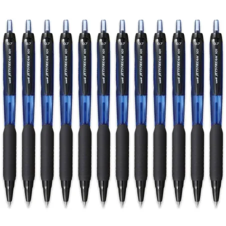 Liquid ink pen Uni-Ball Jetstream SXN-101-07 Blue 0,7 mm (12 Units)