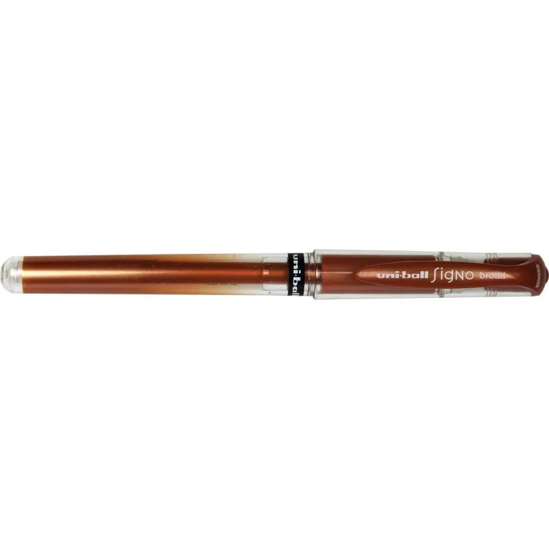 Гелевая ручка Uni-Ball SIGNO BROAD Бронзовый 0,6 mm 1,0 mm (12 штук)