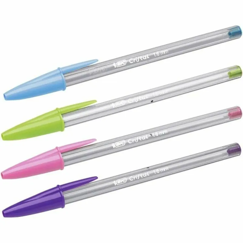 Set of Biros Bic Cristal Fun 921342 Multicolour 10 Pieces (10 Units)