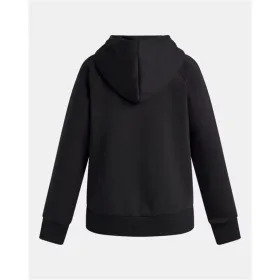 Hooded Sweatshirt for Girls Under Armour Rival Flc Shimmer Hdy Black