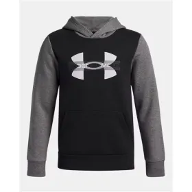 Hooded Sweatshirt for Girls Under Armour Rival Flc Cblck Grphc Hd Black