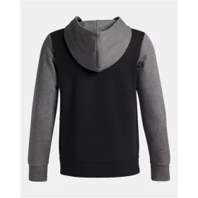 Hooded Sweatshirt for Girls Under Armour Rival Flc Cblck Grphc Hd Black