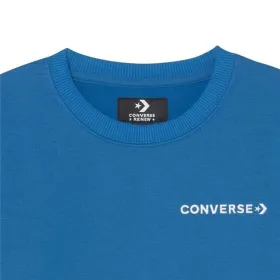 Children’s Sweatshirt without Hood Converse WordMark Crew Blue