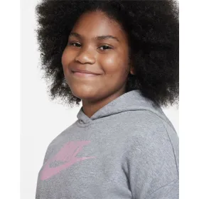 Hooded Sweatshirt for Girls Nike Sportswear Club Grey