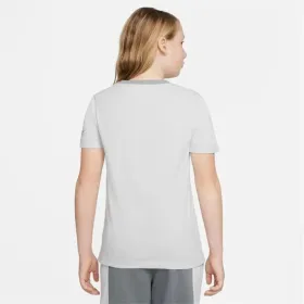 Child's Short Sleeve T-Shirt Nike Sportswear  White