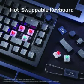 Klaviatūra HyperX RISE 75 Juoda
