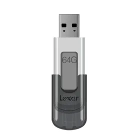 USB atmintukas Lexar JumpDrive V100 Balta Pilka 64 GB