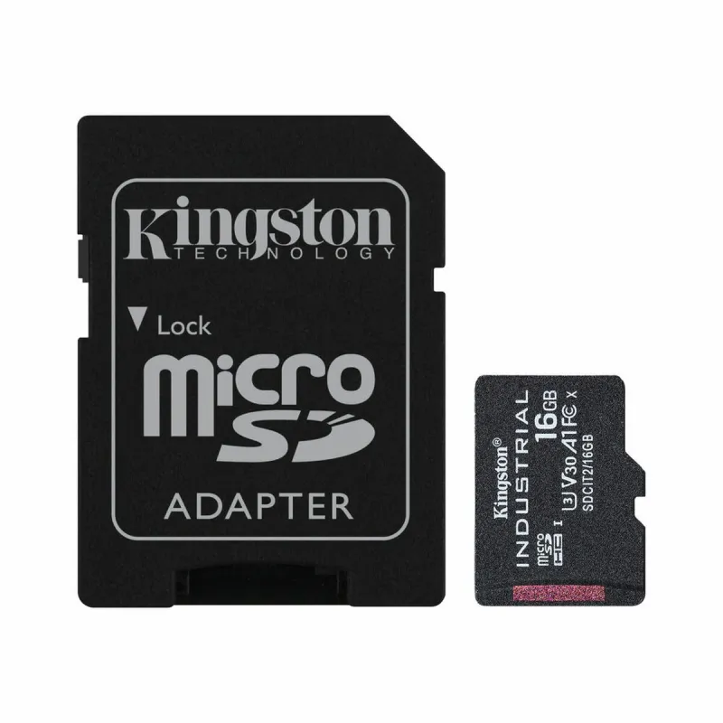 Micro SD Memory Card with Adaptor Kingston SDCIT/16GB 16GB 16 GB