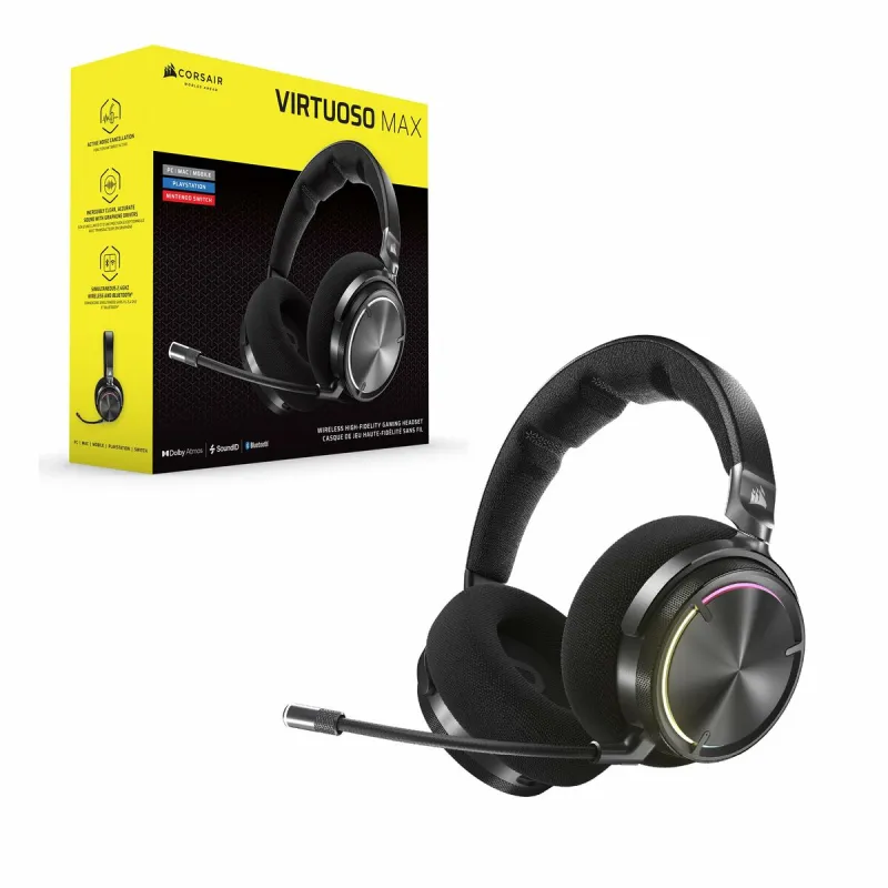 Gaming Headset with Microphone Corsair VIRTUOSO MAX Black
