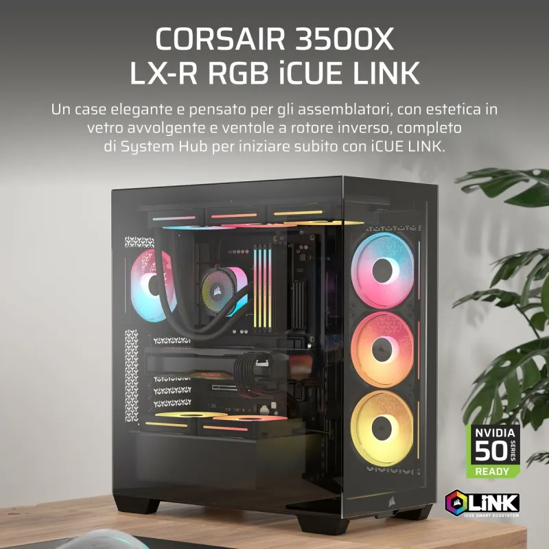 ATX Pus-torņveida Kārba Corsair CC-9011324-WW Melns