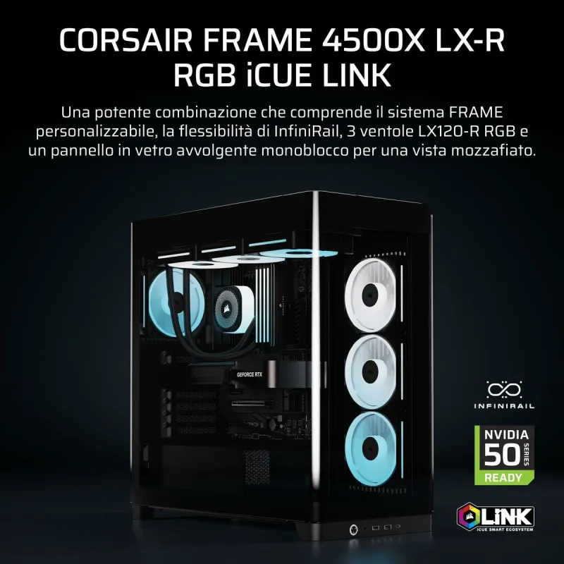 ATX pusiau bokšto tipo korpusas Corsair CC-9011316-WW Juoda