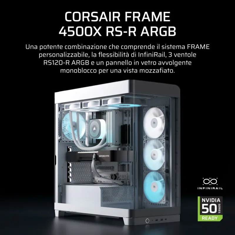 ATX Semi-tower Korpus Corsair CC-9011315-WW Valge
