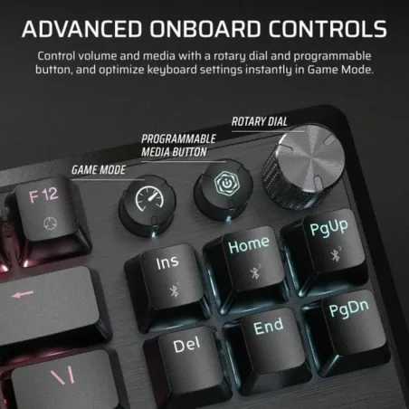 Wireless Keyboard Corsair CH-914901E-ES Black Spanish Qwerty