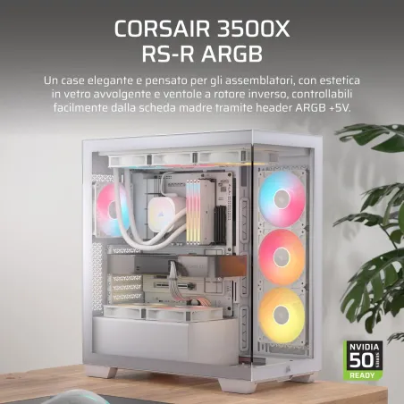 ATX Semi-tower Korpus Corsair CC-9011323-WW Valge