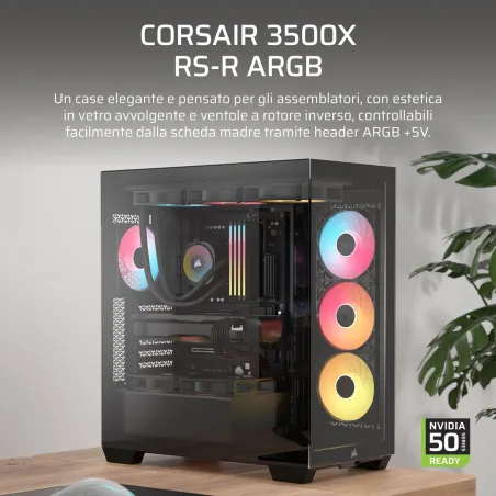 ATX semi-tornikotelo Corsair CC-9011322-WW Musta