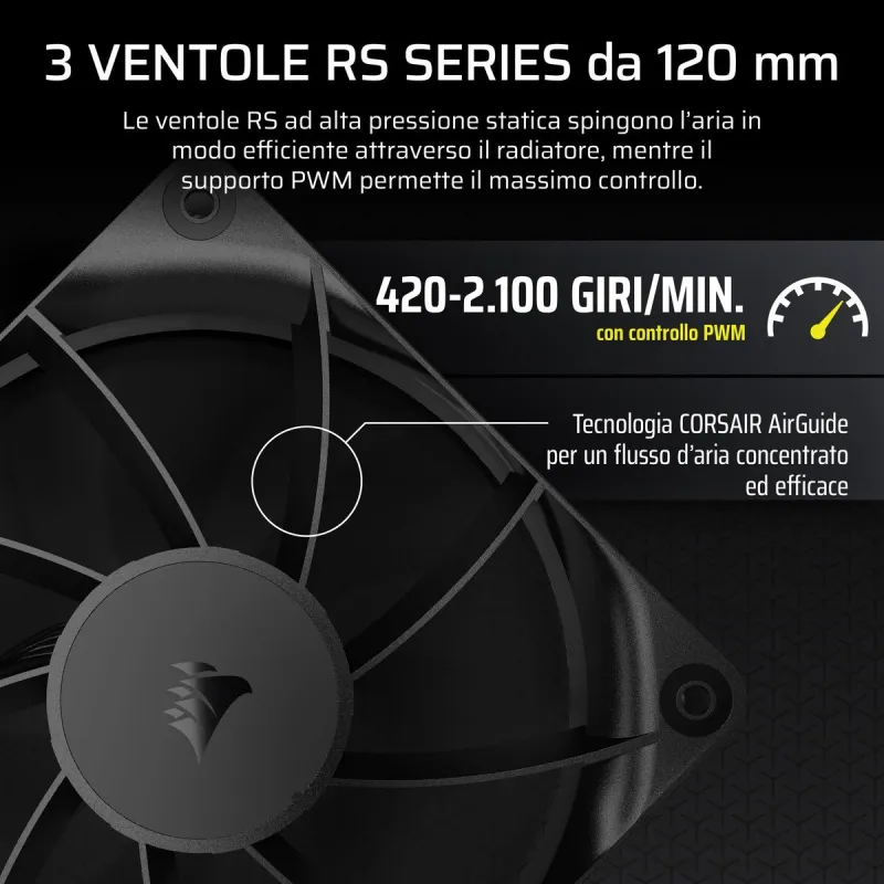 Vedel jahutuskomplekt Corsair Nautilus 360 RS