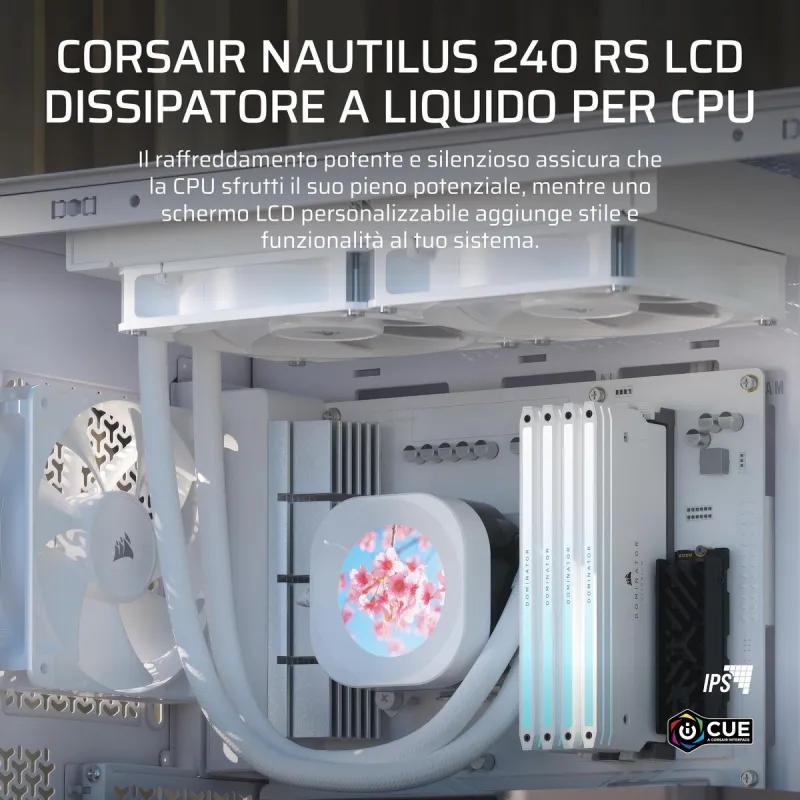 Šķidruma dzesēšanas komplekts Corsair Nautilus 240 RS LCD