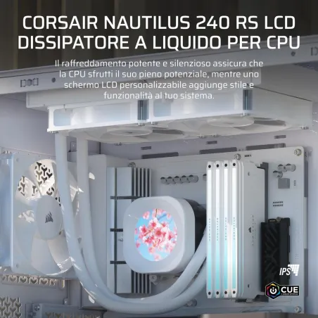 Šķidruma dzesēšanas komplekts Corsair Nautilus 240 RS LCD