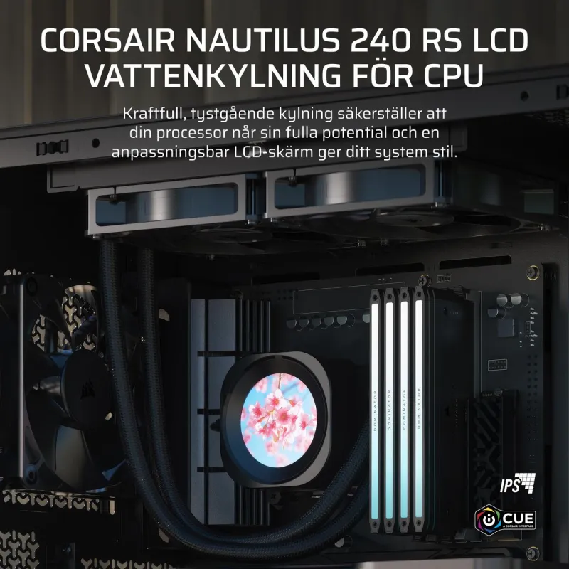 Skysto šaldymo rinkinys Corsair Nautilus 240 RS LCD