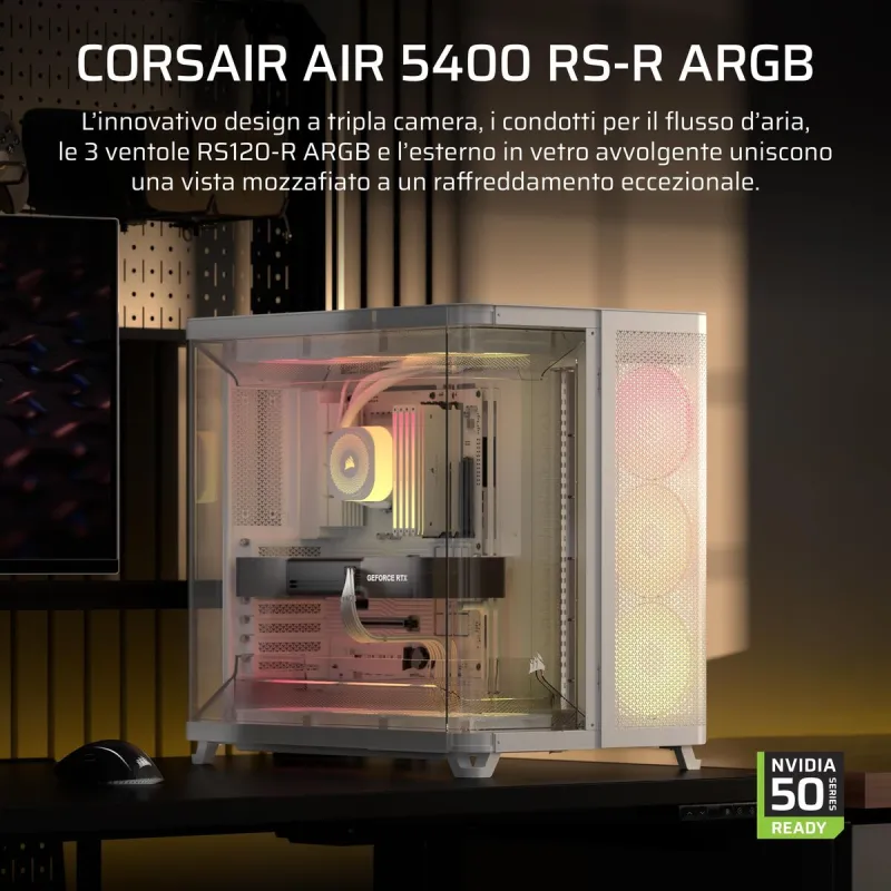 ATX Semi-tower Korpus Corsair CC-9011319-WW Valge