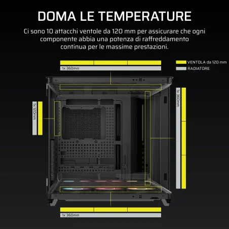 ATX Pus-torņveida Kārba Corsair CC-9011318-WW Melns