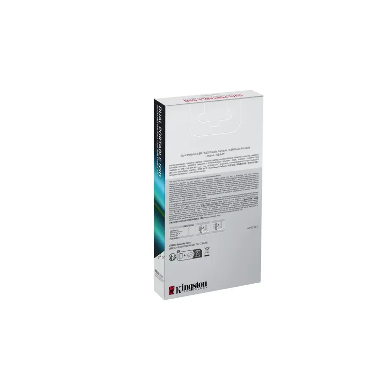 External Hard Drive Kingston SPSD/2TB Black 2 TB SSD