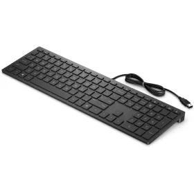Klaviatūra HP 4CE96AA#ABE Juoda Ispaniška Qwerty