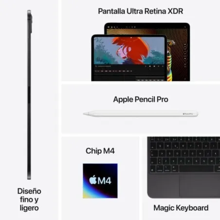 Tablet Apple iPad Pro 2024 11" M4 8 GB RAM 512 GB Black