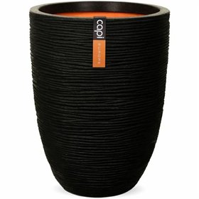 Planter Capi Europe Black Plastic Circular