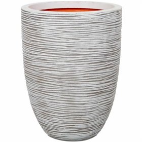 Planter Capi Europe Ivory Plastic Circular