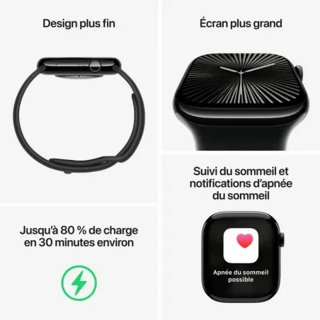 Viedpulkstenis Apple MWWE3QL/A Melns 1,77"
