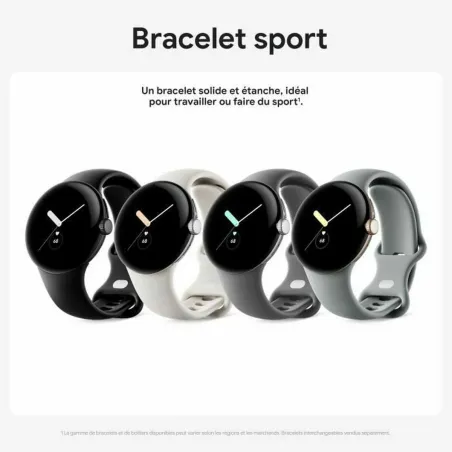 Viedpulkstenis Google Pixel Watch Melns 1,2" 1,6"