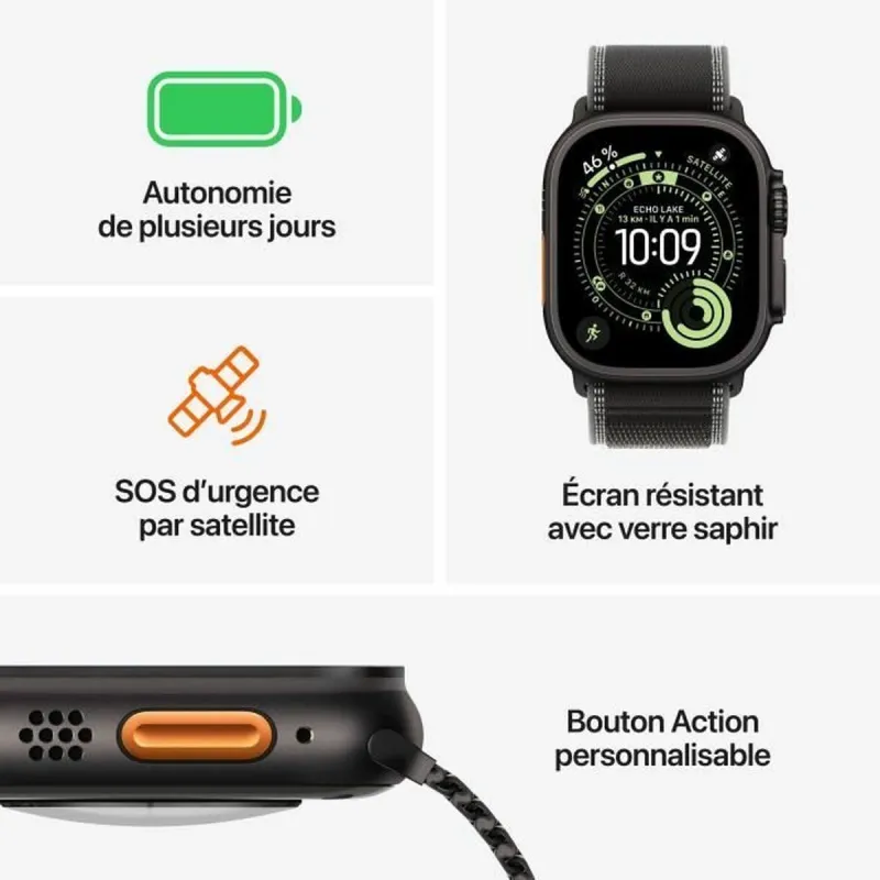 Smartwatch Apple Apple Watch Ultra 3 Black 49 mm