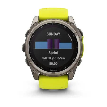 Nutikell Garmin Fénix 8 Solar Kollane 1,4" Ø 50 mm