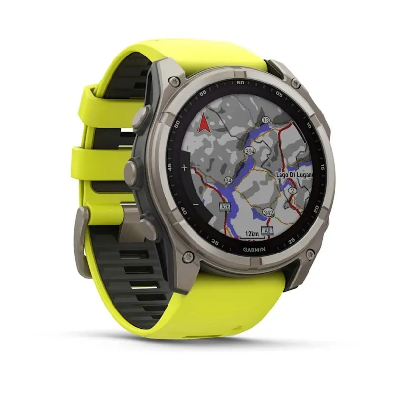 Viedpulkstenis Garmin Fénix 8 Solar Dzeltens 1,4" Ø 50 mm
