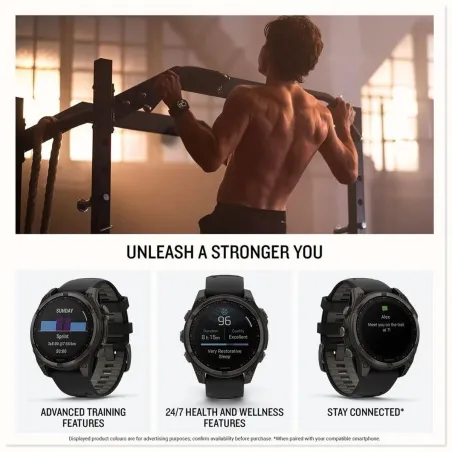 Smartwatch Garmin Fénix 8 Solar Yellow 1,4" Ø 50 mm