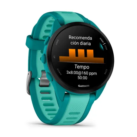 Viedpulkstenis Garmin Forerunner 165 Music Zils 1,2" 43 mm