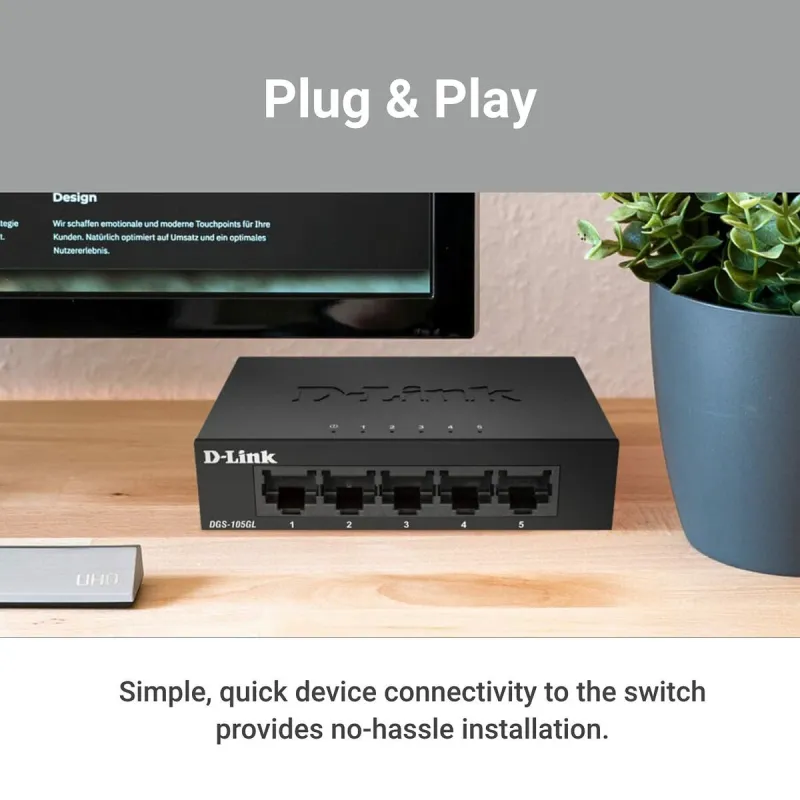 Galda Virsmas Slēdzis D-Link DGS-105GL/E