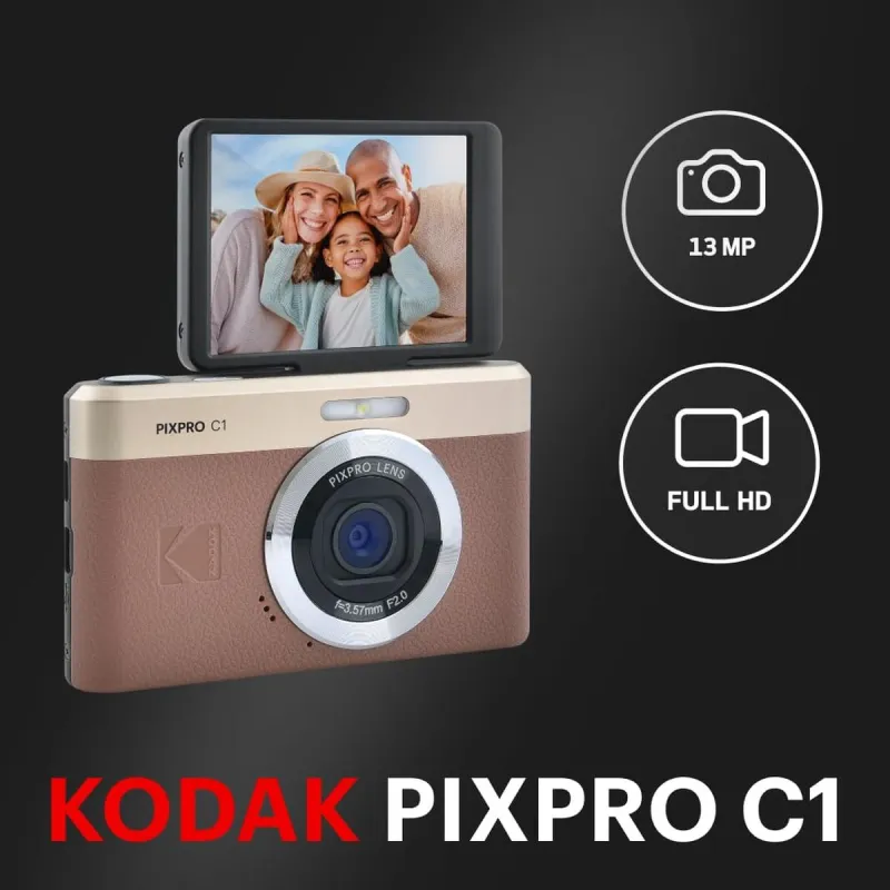 Digital Camera Kodak PIXPRO C1 BW Brown