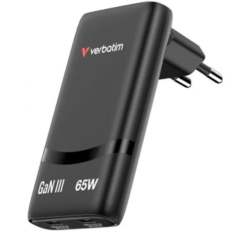 USB Kabelis Verbatim 32354 Melns 65 W