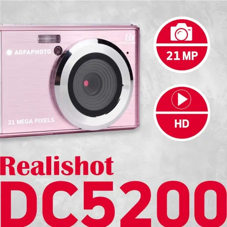 Digital Camera Agfa DC5200 Pink Rose 21 MP 2.4
